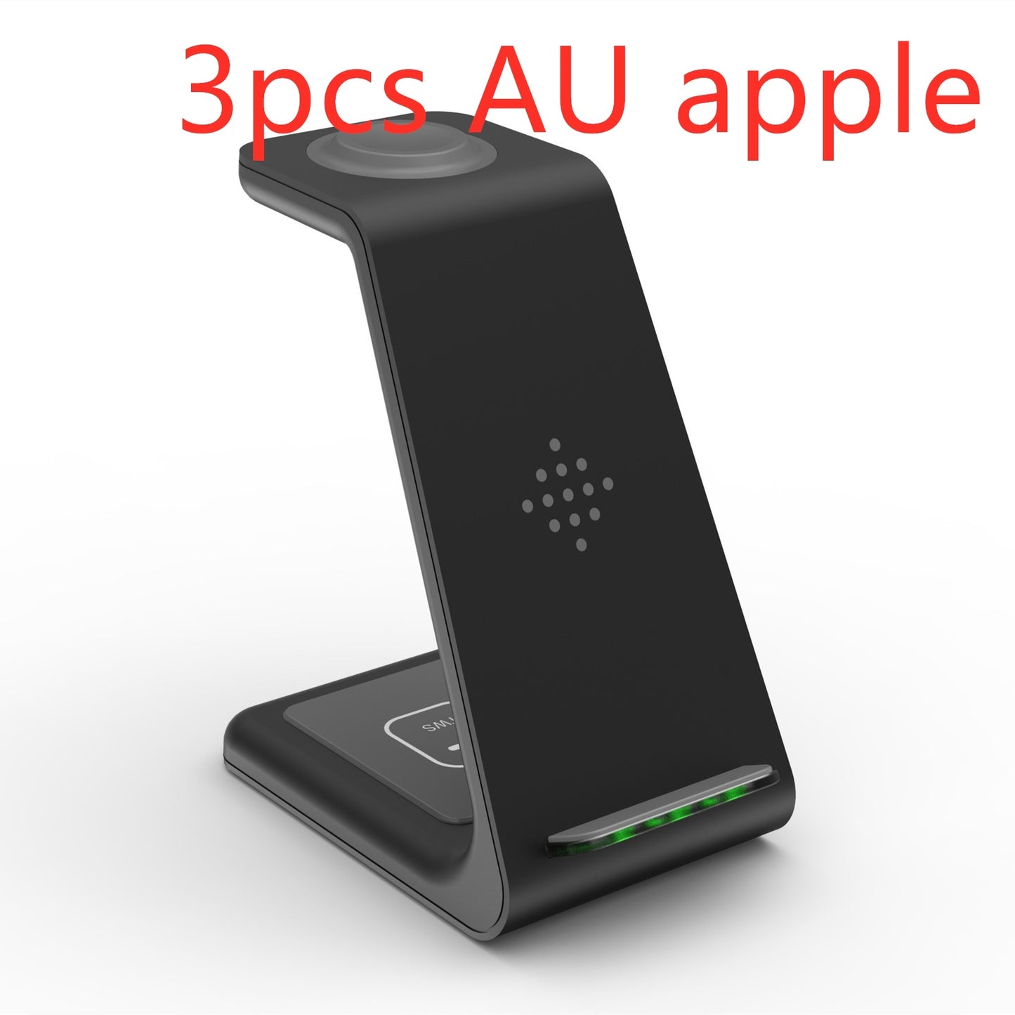 Estación de Carga Rápida 3 en 1 – Soporte Inalámbrico para Celular, Reloj y Audífonos